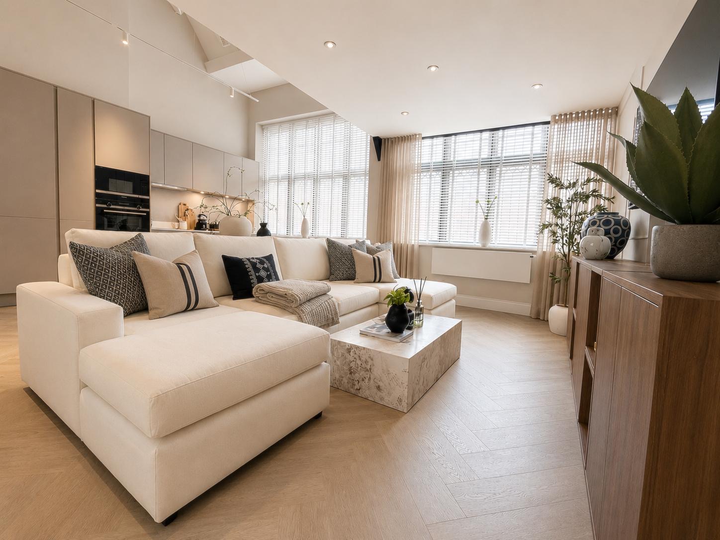 Open-plan living at The Olive Press, Chester