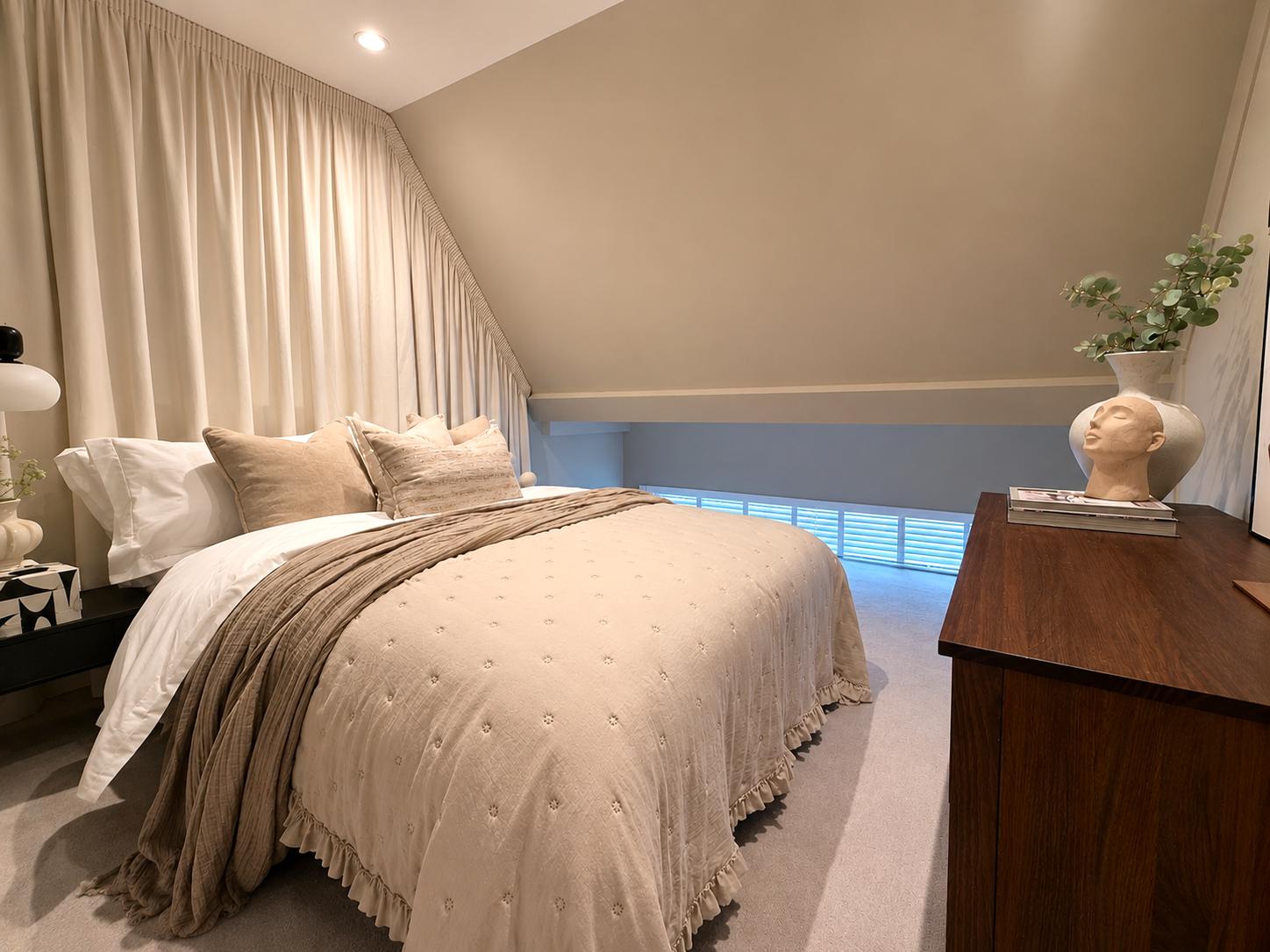 Bedroom view at The Olive Press, Chester